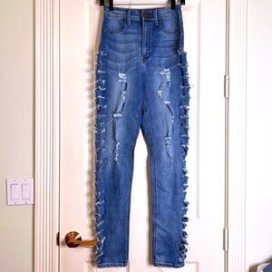 AP Blue by Aphrodite Jeans Destroyed  Skinny Tall Jeans  9